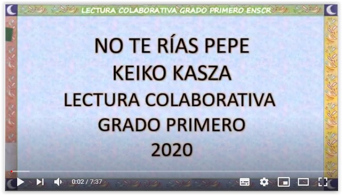 Lectura colaborativa grado 1º